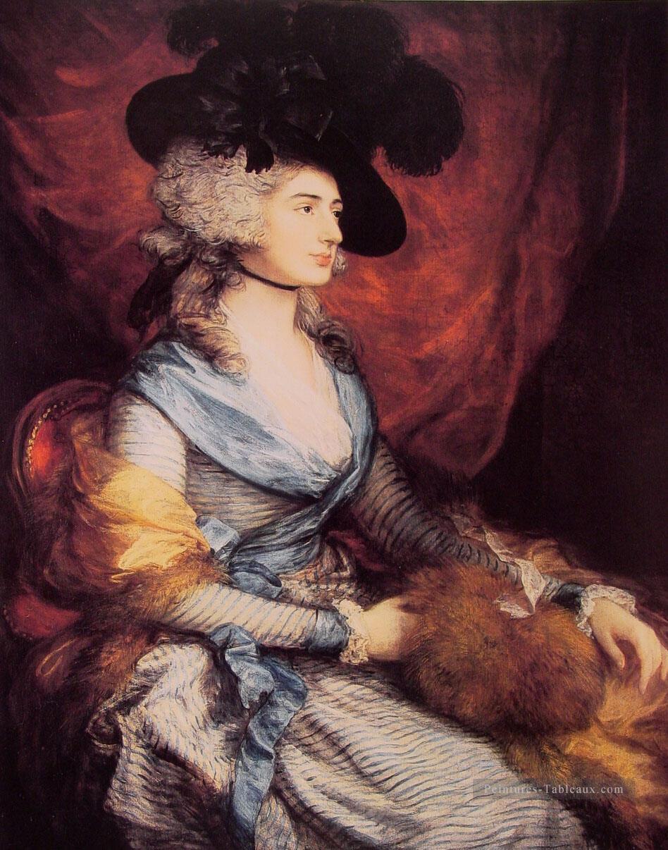 Portrait de Mme Siddons Thomas Gainsborough Peintures à l'huile